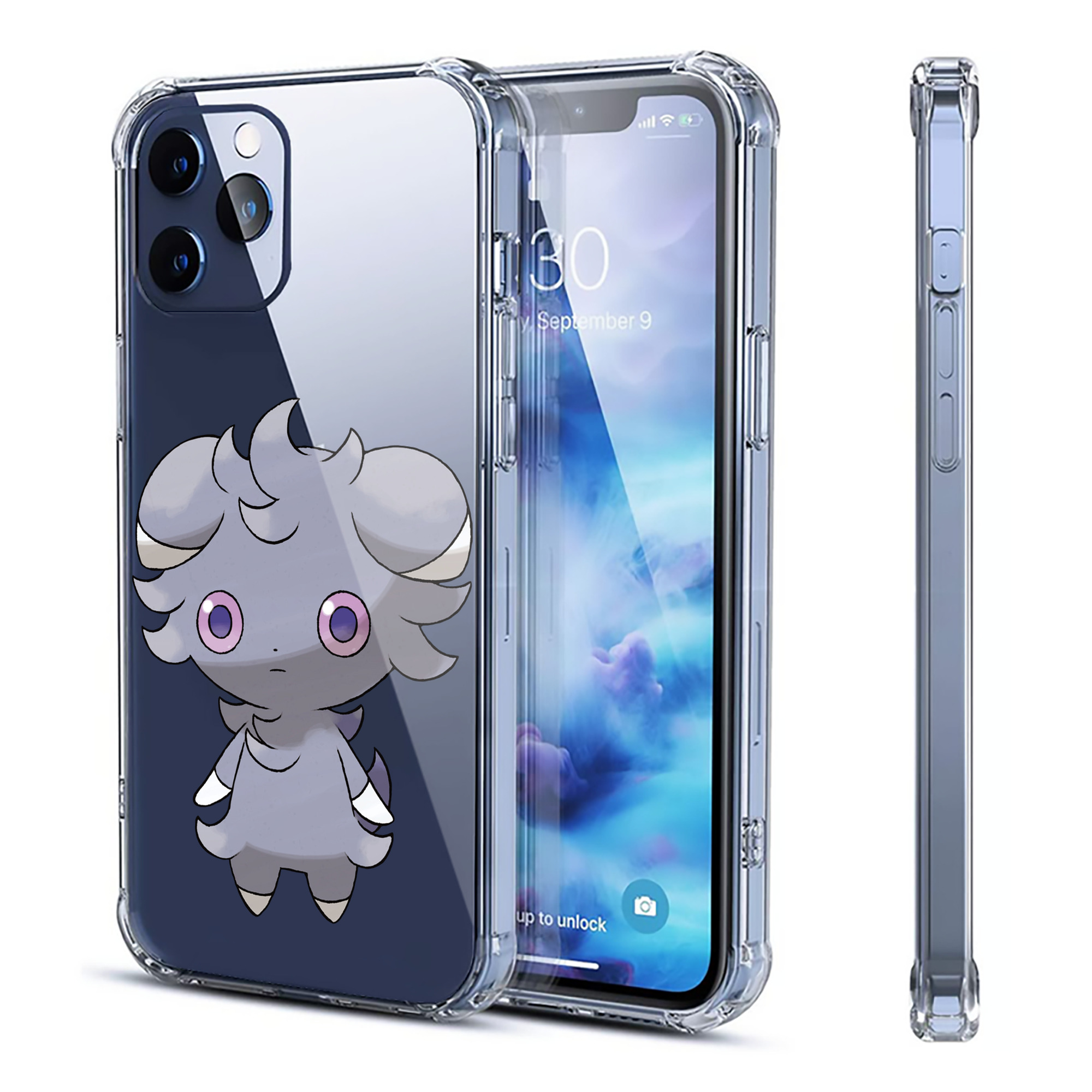 （画像用） ポケットモンスター Pokémon 【iPhone 12シリーズ対応】透明スマホケース（クリアソフトケース）